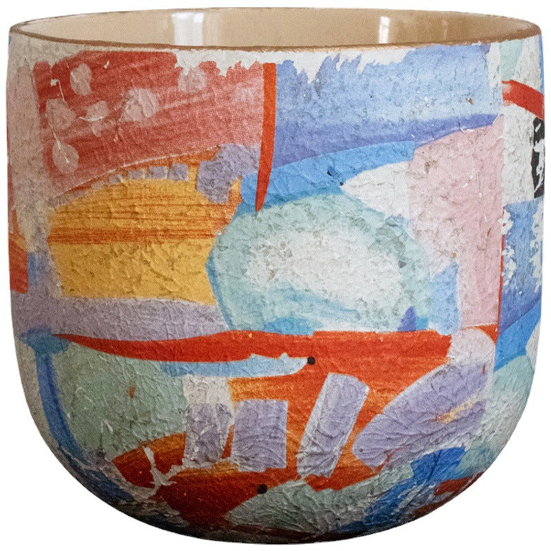 Matisse Ceramic Flower Pot Medium Art Flower Pot Succulent Plant Orchid Green Radish Pot