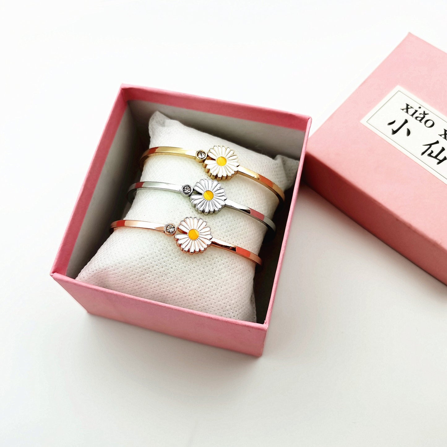 Women's Adjustable Bracelet Chrysanthemum Rose Gold